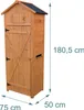 Relaxdays Gartenschrank, Holz, wetterfestes Dach, 3 Produktbild-Vorschau 4