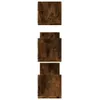 vidaXL Mensole a muro 3 pz. Rovere fumé 80x18x18 cm Anteprima dell’immagine prodotto 5