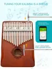 Schlagzeug Kalimba 17 Schlüssel, Daumenklavier inkl. Produktbild-Vorschau 4