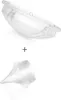 A clear, professional studio shot of two transparent plastic components, likely parts of a breast pump, against a white background. Podgląd zdjęcia produktu