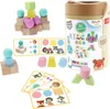 O! Junior Stripe Bloky - Bobríci A Medvedík Drevená Hračka Náhľad obrázku produktu 2