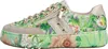 Rieker Damen Sneaker Plateau Slipper mit Blumenmuster und Produktbild-Vorschau 2