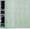 A row of metal lockers, some open, showing contents. Produktbild-Vorschau