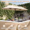 COSTWAY Doppelsonnenschirm 375x200cm, Gartenschirm mit Produktbild-Vorschau 6