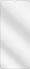 A clear screen protector for a smartphone, shown flat against a white background. Produktbild-Vorschau