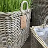 Panier en rotin lot de 3 Kubu gris avec poignées et film – Voir les images du produit 7