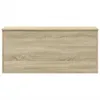 vidaXL Truhla Sonoma dub 100x42x46 cm materiál na bázi Náhled obrázku produktu 4