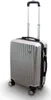 A silver hard-shell suitcase with a retractable handle and wheels, shown against a white background. Produktbild-Vorschau