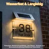 Solar Hausnummer mit LED, beleuchtete Hausnummer aus Produktbild-Vorschau 2