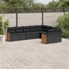 The Living Store 9-tlg. Garten-Sofagarnitur mit Kissen Produktbild-Vorschau 2