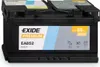 A black car battery with branding and specifications visible. Produktbild-Vorschau