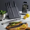 MasterClass Messerblock Agudo mit 5 Messern, schwarz Produktbild-Vorschau 2
