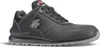 A black and gray safety shoe is shown against a white background. Produktbild-Vorschau