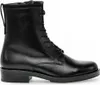 A black leather lace-up boot shown from the side against a white background. Produktbild-Vorschau