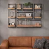 Hoyz - Wandregal Edge - 100 cm - Akazienholz - Braun Produktbild-Vorschau 2