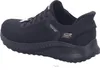 A black Skechers Bobs Squad Chaos women's sneaker is shown from a side-rear angle against a white background. Produktbild-Vorschau