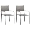 The Living Store 3-tlg. Garten-Essgruppe Poly Rattan Produktbild-Vorschau 4