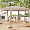 Hexagonaler Pavillon, 400 x 348 cm Pop-up Faltpavillon mit Produktbild-Vorschau 3
