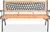 Panchina da giardino 122 cm in legno Anteprima dell’immagine prodotto 1