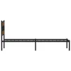 vidaXL Metallbett ohne Matratze Räuchereiche 90x190 cm Produktbild-Vorschau 5