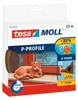 TESA Gummidichtung Profil P braun, 25 m selbstklebend Vista previa de la imagen del producto
