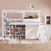 Kinder-Etagenbett mit Rutsche & Schrank – 3-in-1 Design mit Produktbild-Vorschau 4