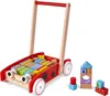 Dřevěný vozík, posunovač, chodítko 40 kostek Ecotoys Náhled obrázku produktu 2