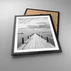 Gerahmtes Poster - Schwarzer Rahmen - Holz Brücke Meer - Produktbild-Vorschau 3