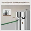 S'AFIELINA Cabine doccia pieghevole 3 pezzi per vasca Anteprima dell’immagine prodotto 3