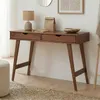 Schreibtisch MILO mit 2 Schubkasten, Massivholz, stabil und Produktbild-Vorschau 1