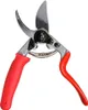 A pair of pruning shears with red handles and silver blades, isolated on a white background. Produktbild-Vorschau