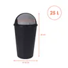 XL Abfalleimer mit Schiebedeckel - 25 L / schwarz - Runder Produktbild-Vorschau 2