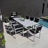 Ausziehbare Gartenmöbel CAPRI aus schwarzem Textilene Produktbild-Vorschau 2