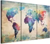 Italienischer Leinwand Leinwandbild - Rainbow Map Produktbild-Vorschau 1