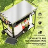 Outsunny Grillwagen 3-Etagen Servierwagen mit Arbeitsfläche Produktbild-Vorschau 4