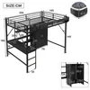 Flieks Etagenbett 140x200cm mit Kleiderschrank, Hochbett Produktbild-Vorschau 7