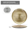 6x Kairo Gold Kuchenteller Glas 6 Personen Dessertteller Produktbild-Vorschau 5