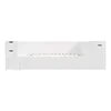 A white daybed with drawers and storage units on either side, shown from the front against a white background. Produktbild-Vorschau