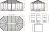 Sojag pawilon Charleston 12x18 antracyt 384 x 594 x 281 cm Podgląd zdjęcia produktu 17