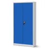 A gray and blue metal cabinet against a white background. Podgląd zdjęcia produktu