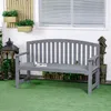 Gartenbank 2-Sitzer Tannenholz, 143x51x85 cm, Grau, Produktbild-Vorschau 3
