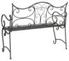 vidaXL Tuinbank, 2 zitplaatsen, 114 x 56,5 x 90 cm, staal, Productafbeelding-voorbeeld 5