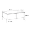 Couchtisch AURORA SILVER mit Stauraum mit gerade silber Produktbild-Vorschau 6