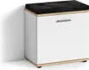 Sitzbank >JAKOB< in Weiß/Eiche-Optik 48,5 H 49 x 30 Produktbild-Vorschau 1