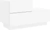 A white modern nightstand with two drawers is shown against a white background. Náhled obrázku produktu