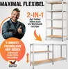 MONZANA® Schwerlastregal XL 180x90x60cm 875kg 5 MDF-Platten Produktbild-Vorschau 5