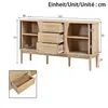 Mueble aparador STILVORA, estilo ratán, con puertas Vista previa de la imagen del producto 7