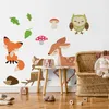 Muralo Nástěnná samolepka Happy Forest Animals with the Náhled obrázku produktu 3