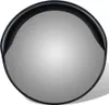 A convex mirror with a black rim against a light gray background. Náhled obrázku produktu