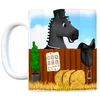 Kaffeebecher mit schwarzes Dressurpferd Motiv Kaffeetasse Produktbild-Vorschau 2
